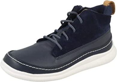 Marineblaue Clarks Cloud Air T High-top-sneaker Für Jungen