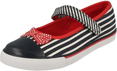 Marineblaue Waschbare Segeltuchschuhe Für Mädchen Gracie Joy Clarks