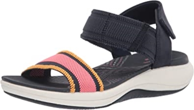 Navy Combi Textil Clarks Mira Sea Sandale Für Damen