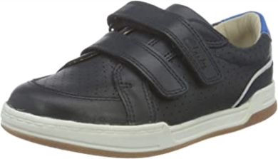 Marineblauer Clarks-sneaker Aus Rehbraunem Solo-t Für Jungen Aus Leder