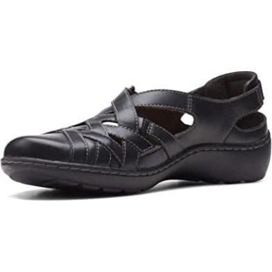 Marineblaues Leder Clarks Cora Dream Loafer Damen Flach