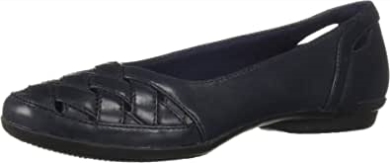 Navy Leder Clarks Damen-gracelmaze Loafer Flach