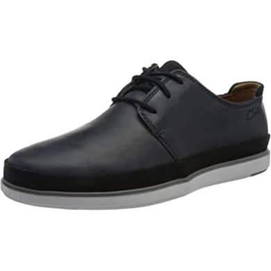 Marine-leder-wildleder-kombination Bratton-spitzen-sneaker Für Herren Clarks