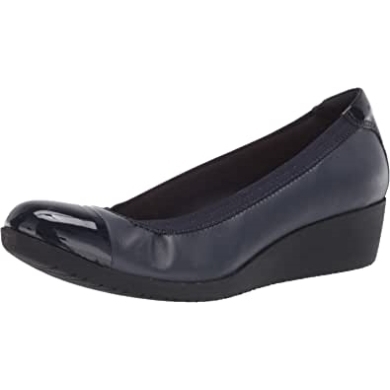 Elpalm Loafer Clarks Aus Marineblauem Leder Für Damen
