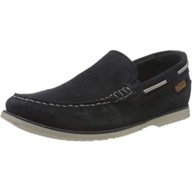 Marineblauer Clarks Noonan Schrittbootsschuh Für Herren