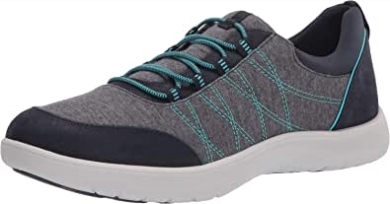 Navy Textil Clarks Adella Holly Sneaker Für Damen