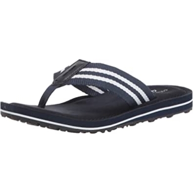 Navy Textil Clarks Fenner Sunset Flip-flops Für Damen