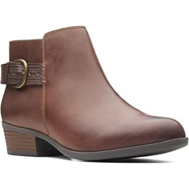 Neue Addiy Kara Stiefelette Für Damen Sand Wildleder Clarks Tan