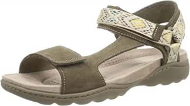 Olive Wildleder Clarks Amanda Stufensandale Für Damen