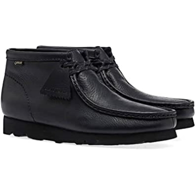 Originals Wallabee Gtx Kleid Schuhe 11 Schwarzes Leder Clarks