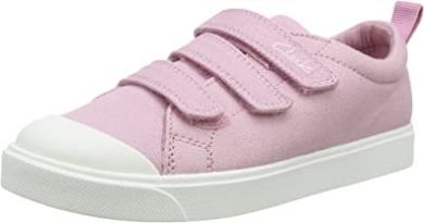 Pink Pink Canvas Pink Canvas Clarks Unisex Kinder City Vibe K Low-top Sneakers Kind