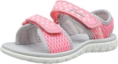 Pink Pink Combi Pink Combi Surfing Tide Zehenoffene Sandalen Für Mädchen Clarks