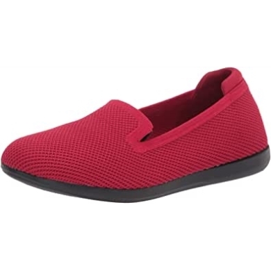 Roter Strick Clarks Carly Dream Loafer Für Damen