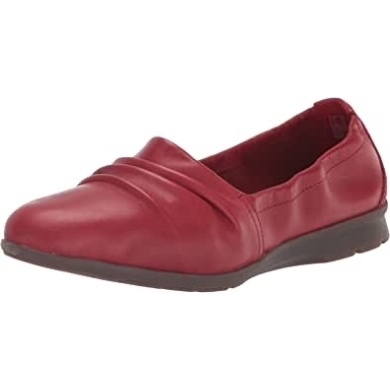 Jenette Ruby ​​loafer Clarks Aus Rotem Leder Für Damen