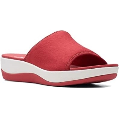Rote Textil Arla Nora Damensandalen Clarks