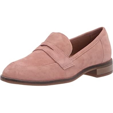 Rose Wildleder Clarks Trish Rose Loafer Für Damen