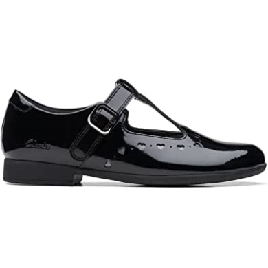 Scala Kleid ältere Lackschuhe Schwarz Lack Clarks