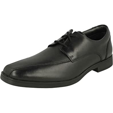 Scala Step Jugendlederschuhe Schwarz Schmale Passform Größe Clarks Schwarz