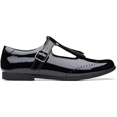 Scala Teen Jugend Lederschuhe Black Clarks