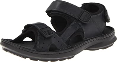 Swing Away Sport-sandale Aus Leder Mit Offener Zehenpartie Black Clarks