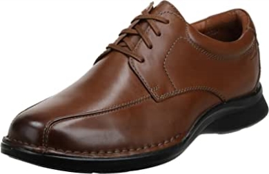 Kempton Run Oxford Clarks Aus Braunem Leder Für Herren