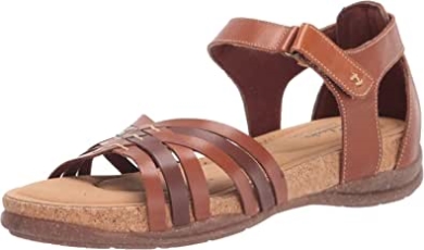 Flache Damensandalen Aus Hellbraunem Leder In Roseville Cove Clarks