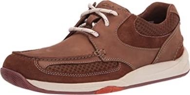 Clarks Langton Lane Sneaker Für Herren Aus Hellbraunem Nubukleder