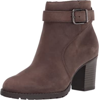 Taupefarbene Lederstiefeletten Verona Lark Für Damen Clarks