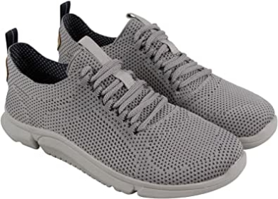 Triken Run Herren Graue Textil Sportliche Slip On Laufschuhe Clarks