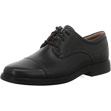 Un Aldric Cap Herren Traditonal Wide Fit Brogues Black Clarks