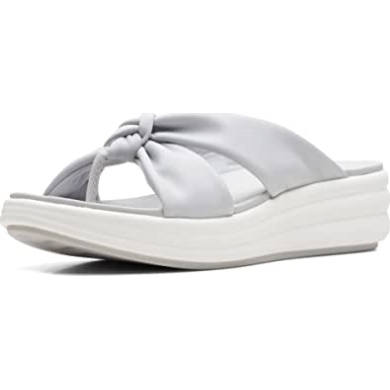 Unisex-erwachsene Drift Ave Keilsandale Clarks Hellgrau