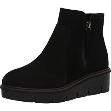 Airabell Vibe Damenstiefelette Schwarz Wildleder Clarks