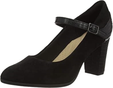 Damen Alayna Shine Uniform Anzugschuh Clarks Black Combi
