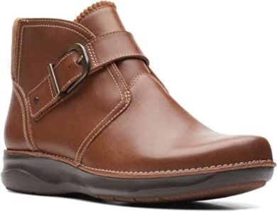 Appley Mid-stiefelette Für Damen, Clarks, Dunkelbraunes Leder