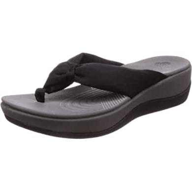 Arla Glison Flip-flops Für Damen Clarks Schwarzes Textil