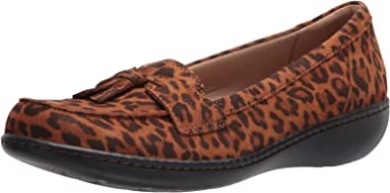 Ashland Bubble Loafer Für Damen Dunkelbraun Leopard Clarks