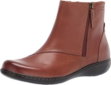 Ashland Vista Ankle Boot Für Damen Tan Leder Clarks