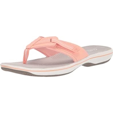 Damen Brinkley Jazz Flip-flop Clarks Pfirsich Synthetik