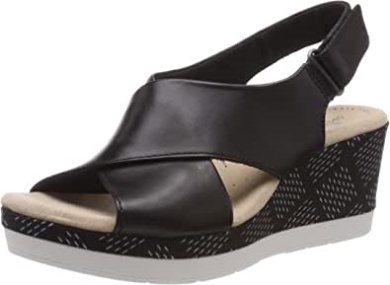 Cammy Pearl Damensandalen Mit Geschlossener Zehenpartie, Clarks Black