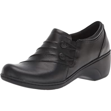Channing Haley Loafer Für Damen Schwarzes Leder Clarks