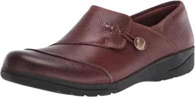 Cheyn Misha Loafer Für Damen Flach Dunkelbraunes Leder Clarks
