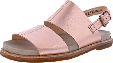 Damen-sandale Corsio Leder Roségold Clarks Leder Roségold