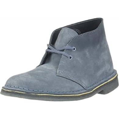 Damen-wüstenstiefel Clarks Blaugraues Wildleder