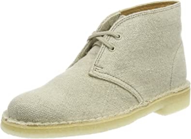 Damen-wüstenstiefel Clarks Beige Natural Canvas
