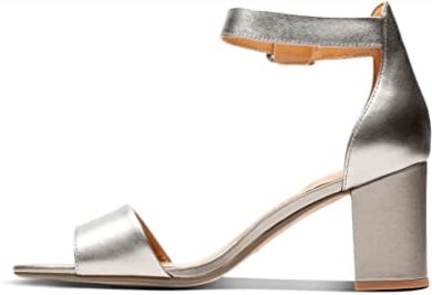 Deva Mae Damenpumps Clarks Pewter Gold