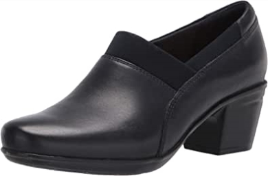 Emslie Summit Loafer Für Damen Clarks Navy Leder Textil Kombi