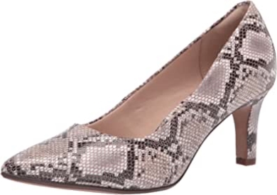 Illeana Tulpenpumpe Damen Natürliche Schlange Synthetik Clarks