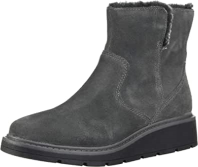 Ivery Jet-stiefelette Für Damen Dunkelgraues Warm Gefüttertes Wildleder Clarks