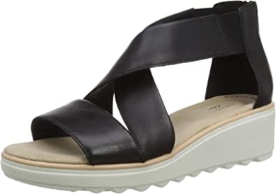 Jillian Rise Keilsandale Für Damen Clarks Schwarz