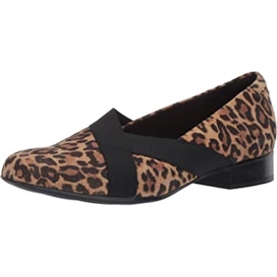 Juliet Dahlia Loafer Clarks Tan Leopard Wildleder Für Damen